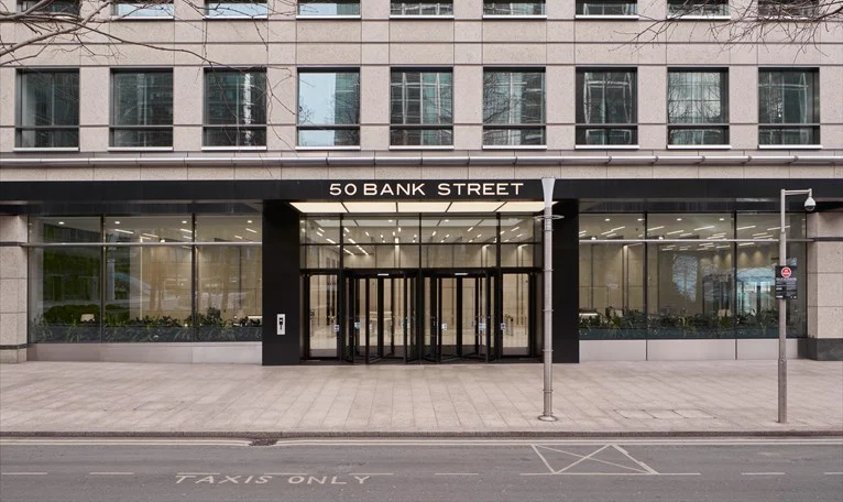 Stonethica Spotted at 50 Bank Street in London